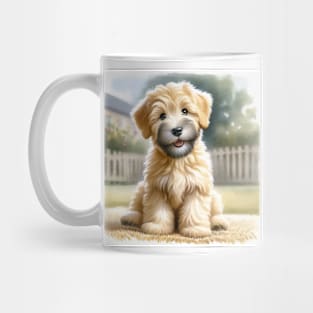 Watercolor Puppies Soft Coated Wheaten Terrier - Cute Puppy Mug